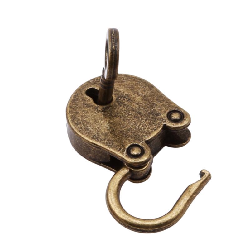 Antique Padlock Vintage Lock Mini Old with Key Padlocks