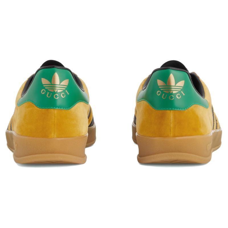 Gucci X Adidas Originals Кроссовки Gazelle Желтые 707848 FAAQY 7141