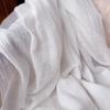 Популярный шарф из льна, окрашенный в белый цвет, летний солнцезащитный шелковый шарф, однотонная хлопково-льняная шаль