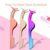 Useful Tight Anti-deformed Fake Eye Lash Auxiliary Clip Women Make Up False Eyelash Plier Tool