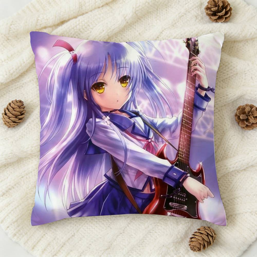 Tachibana Kanade Doublesided Printed Square Decorative Cushion Cover for Sofa Living Room Home Decor