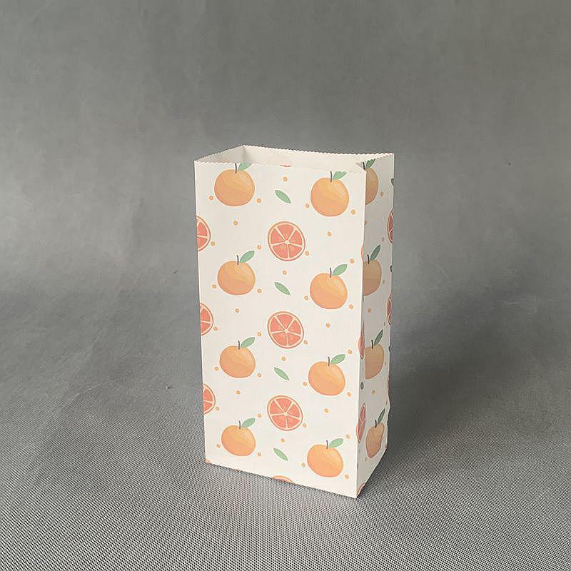 Small Floral Polka Dot Candy & Gift Paper Bag (Handle-Free, Flat Pocket for Cosmetics & Wedding Favors)