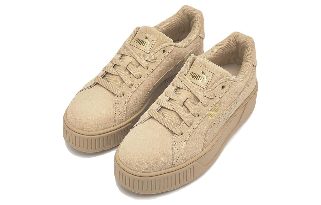 Women's Sneakers PUMA Karmen Suede Comfortable Low top Skateboard Shoes Women's Brown