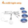 LED Under Cabinet Strip Light Set 1-10PCS With Dimmable Hand Scan &Touch Motion Sensor Switch SMD2835 For Kitchen Display Closet