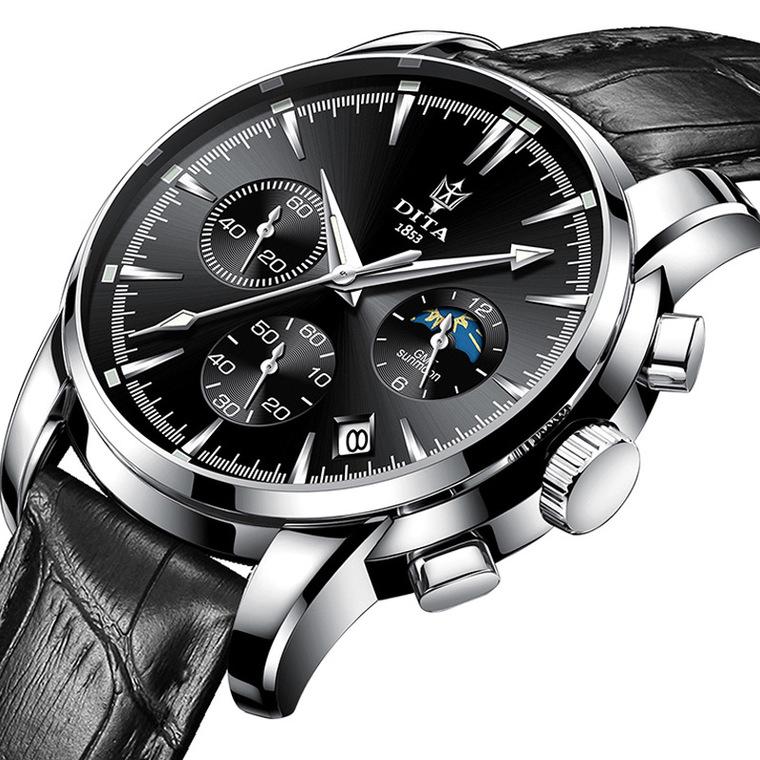 Dita Watch Мужские часы для отдыха Водонепроницаемые автоматические механические спортивные трендовые часы Мужской стальной ремень