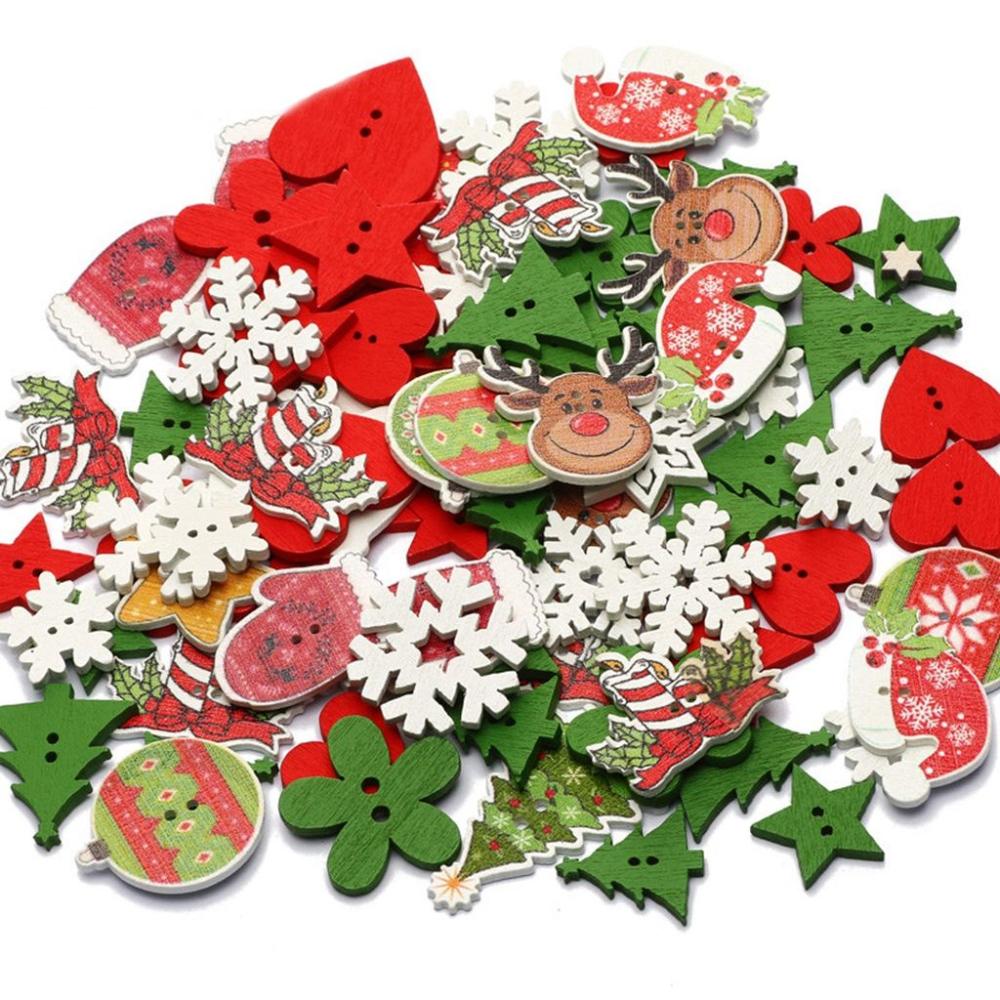 for Kid's Clothing Handmade Sewing Button Christmas Decoration Craft Buttons Colored Buttons