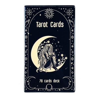 Карты Таро 78 шт. Колода карт Английское издание Visions Гадание Настольная игра для начинающих, Игра для кемпинга Карманная колода Таро