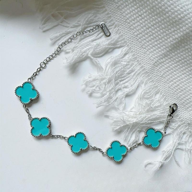 15MM High Version Four-leaf Clover Ladies Bracelet 18k Double-sided Mother-of-pearl Four-leaf Clover Bracelet