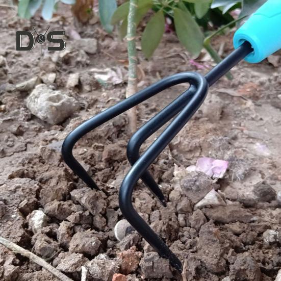 Инструмент для ухода за растениями Садовый инструмент Ручной совок из углеродистой стали Вилы для сорняков с эргономичной ручкой Ручная лопата Грабли для копки и прополки Аэрация почвы