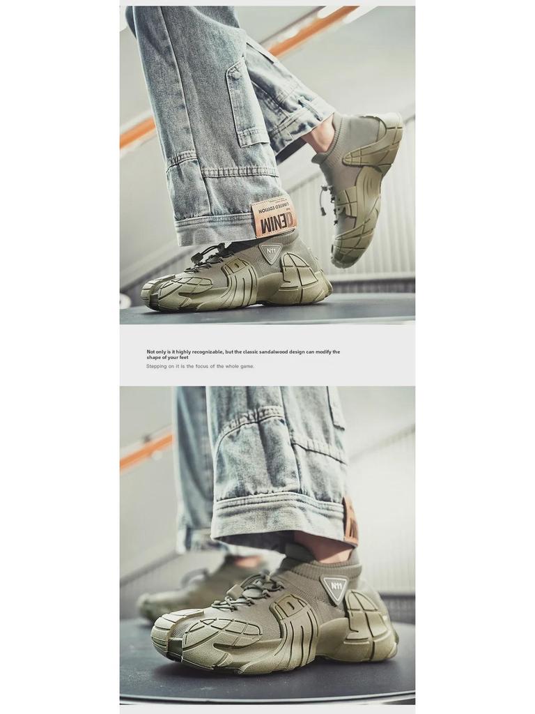 Мужская летняя сетчатая спортивная обувь 2025 года — дышащие кроссовки в стиле меха