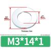 Очень большая плоская оцинкованная металлическая шайба (Размеры M1.6-M14)