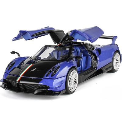 1/32 Pagani Huayra Supercar Diecasts & Toy Vehicles Металлическая модель автомобиля Амортизатор Звук Свет Коллекция Игрушечные машинки Подарок