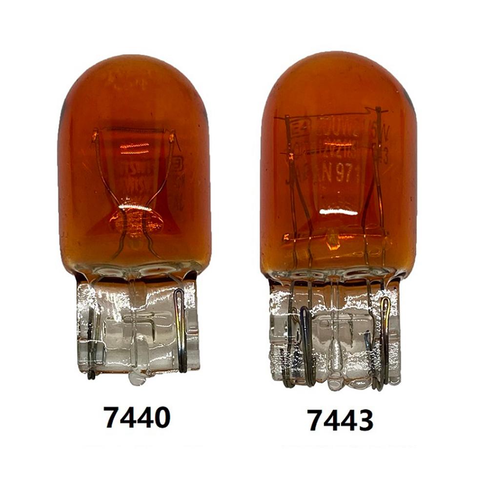 1X 12V Car Halogen Lamp T20 7440 7443 12v W21/5W Warm White Amber Red Brake Bulbs Tail Light Stop DRL Rear Turn Signal DRL