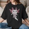 Unisex Unisex Just A Girl Who Loves Axolotls T Shirts Cotton Tops Funny Short Sleeve O Neck Tees Unique TShirts