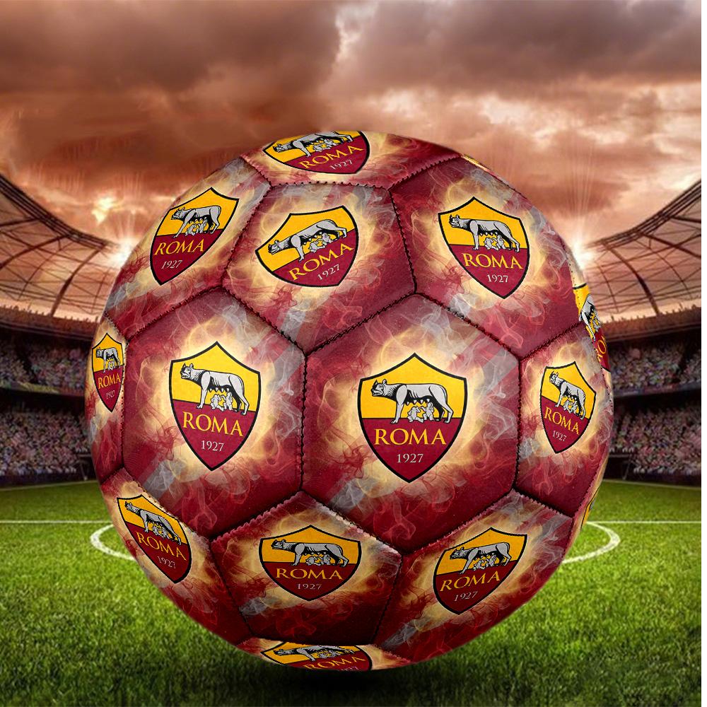 AS Roma Размер 5 Футбольный Мяч Высокой Эластичности Для Соревнований на Открытом Воздухе Ежедневных Тренировок И Игр