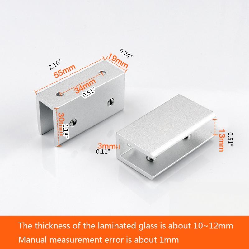 2 шт. Стеклянные полкодержатели Домашняя мебельная фурнитура Стекло Фиксирующие зажимы Фурнитура для ванной комнаты Гостиной
