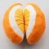 Dog Grinding Toy Orange Voice Bite-resistant Shape Built-in Plush Relieve Soft Touch Boredom Companion Squeeze Elastic Dog Squeak Toy