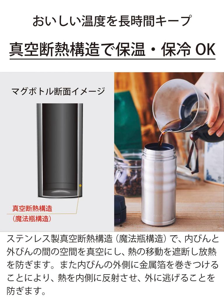 Kyocera CERAMUG Белая керамическая бутылка с закручивающейся крышкой, керамический вакуум, сохраняет напитки горячими или бутылка/кружка для кофе, 500 мл, крышка, внутренняя часть, изоляция, холод, MB-17SWH-AZ