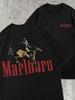 Свободная футболка Marlboro с принтом в стиле y2k