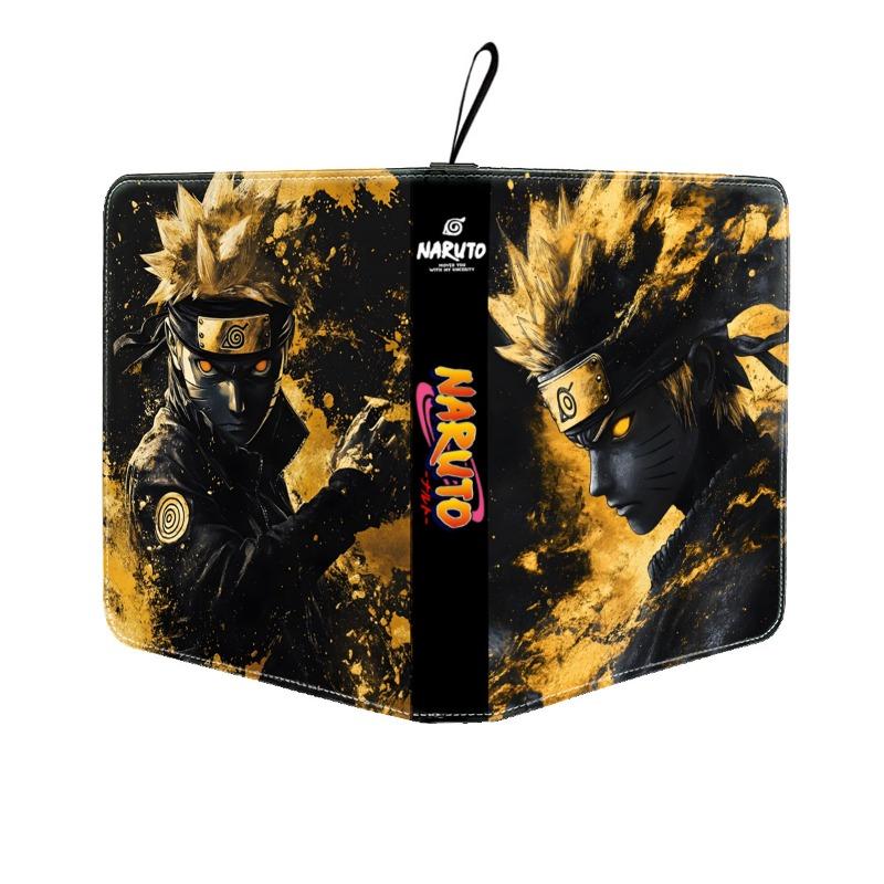 Anime 400/900 Pcsnaruto Card Album Book Folder 4/9 Card Slots Collections Zipper Double Pocket Card Binder Holder Gift