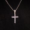 Ожерелье с бриллиантовым крестом, мужская хип-хоп уличная цепочка в стиле хип-хоп в Европе и США, хип-хоп для мальчиков, подвеска из титановой стали