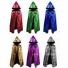 Косплей костюм хэллоуин плащ мрачного жнеца ведьма принц принцесса золотой бархатный плащ плащ