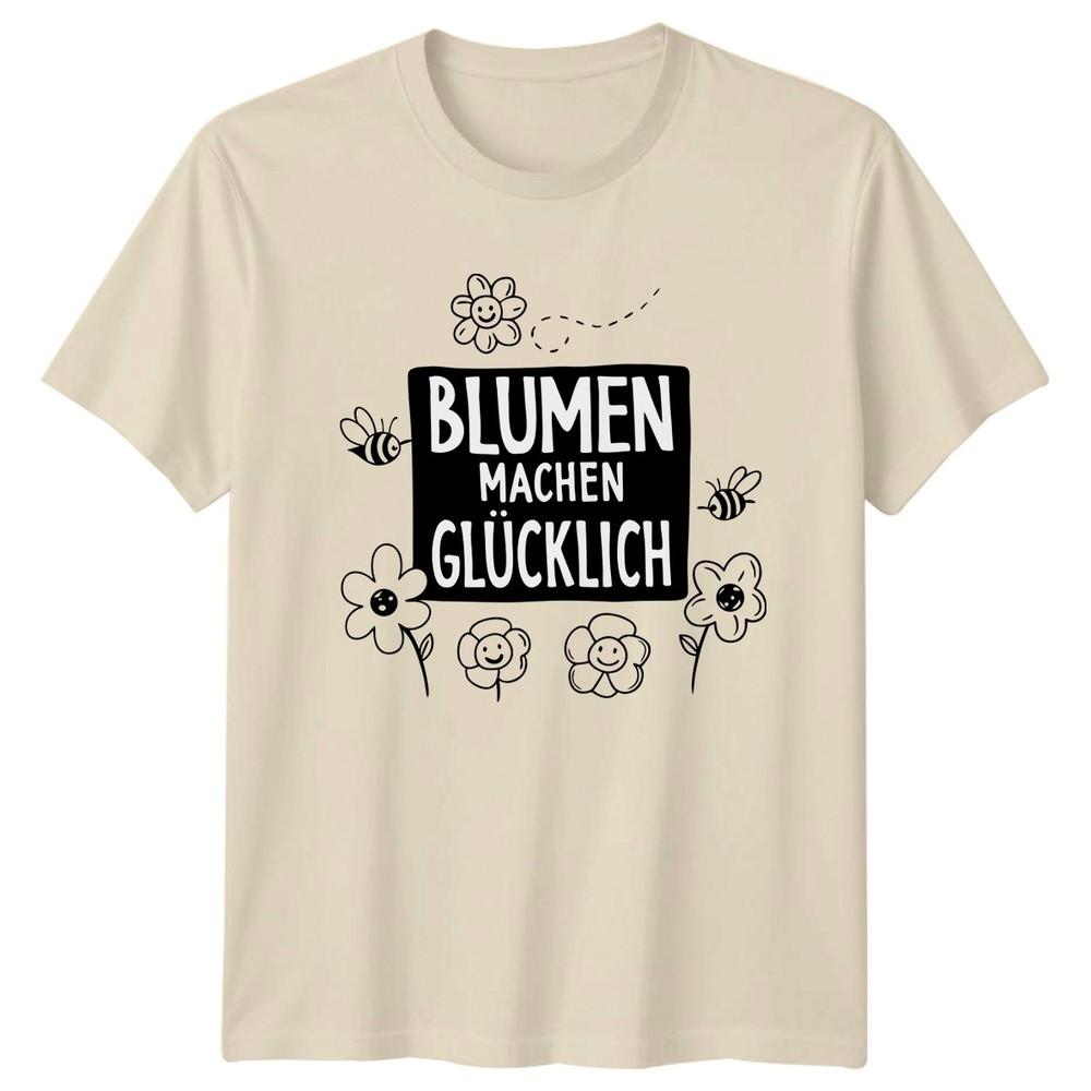 BluUnisex Machen Glcklich Unisexs TShirt Spring Gardening Mothers Day Gift For Her