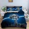 3D Skeleton Bedding Set Skull Duvet Cover 2/3Pcs Quilt Cover With Pillowcase Queen King Size Soft Fabric Bedclothes