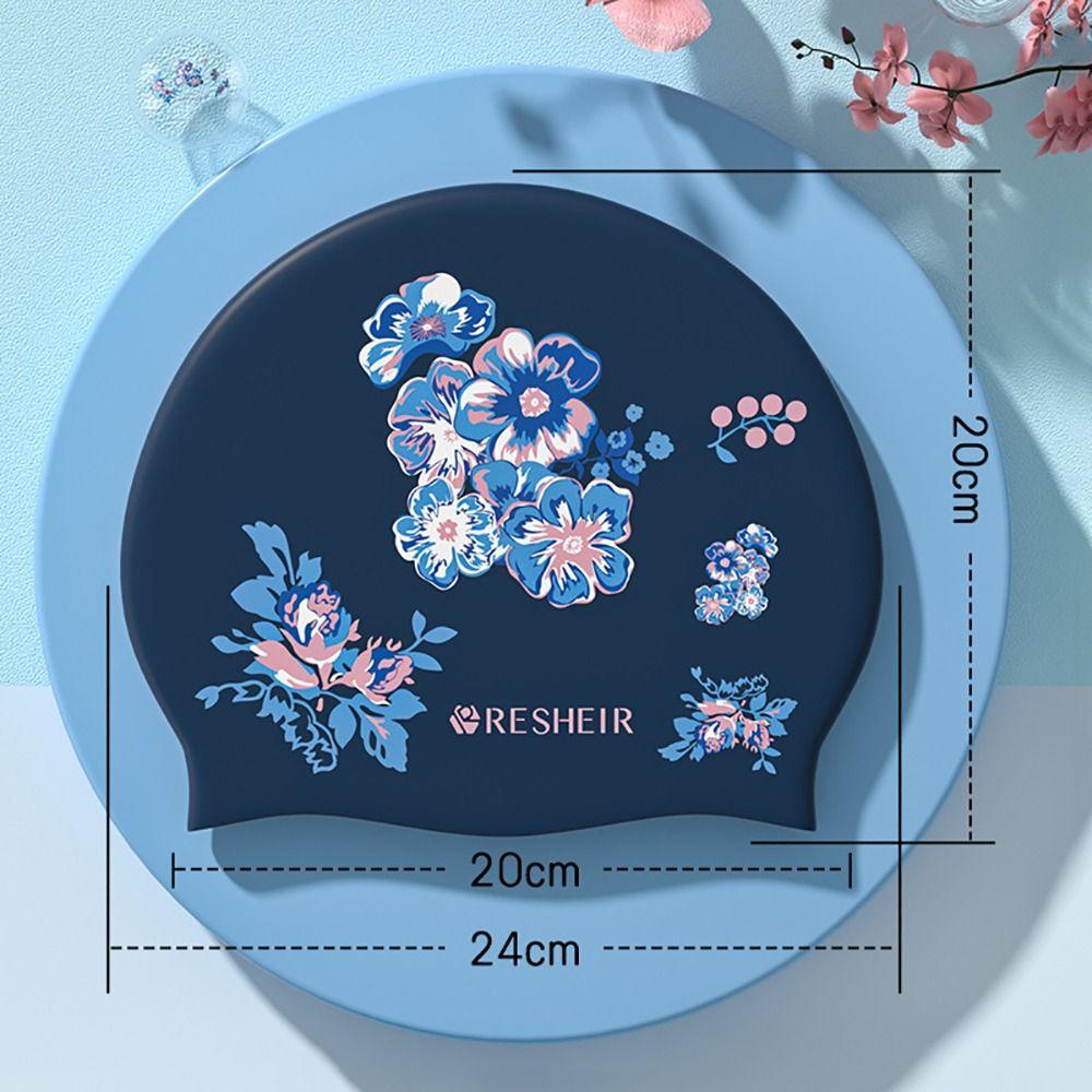 Durable Girls Women Ultra Thin Shower Caps Swim Turban Bathing Swimming Cap