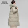 Женский длинный зимний пуховик XueZhongFei с воротником из лисьего меха