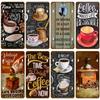 Metal Sign Decor Wine Coffee Poster Tinplate Plate For Bar Club Drink Beer Tin Sign Decorative Plaques Painting Wall Decoration