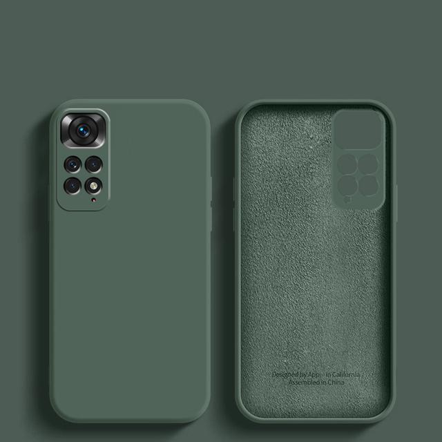 Для Xiaomi Redmi Note 11 Чехол Redmi Note 13pro plus 12 Pro Чехол Новый Жидкий Силикон Ударопрочный Бампер Redmi Note 11 Глобальный Чехол