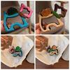 Hollow Out Animal Hair Claw Colorful Dog Hair Clip Creative   Female