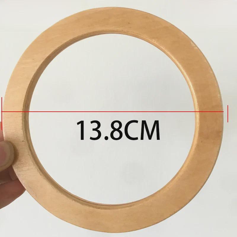 «Подарочная коробка ручной работы из дерева и бамбука с круглой D-образной ручкой»