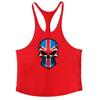 Летняя уличная тенденция, хлопковая свободная майка с принтом черепа, персонализированные жилеты для фитнеса, бодибилдинга, хлопковая дышащая майка-стрингер