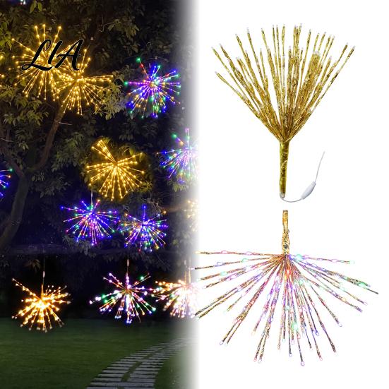 Dynamic Flashing Special Effects 22 Inch Starburst Christmas Tree String Light, Customizable Holiday Topper Ceiling Wall Porch Decoration with