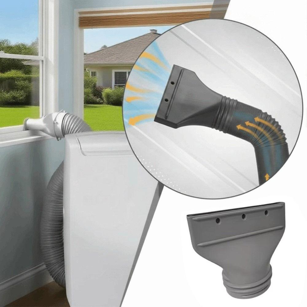 Flat Hose Exhaust Hose Adapter Portable Air Conditioning Hose Adapter Hose Adapter Window Vent
