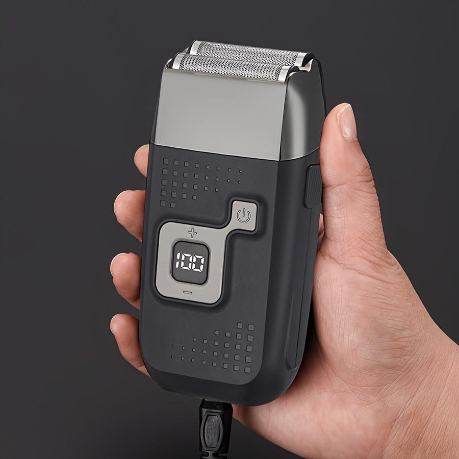 Men's Shaver Cordless Electric Rechargeable Shaver Trimmer Razor Double-blade Beauty Shaver Cordless USB Rechargeable Reciprocating Shaver