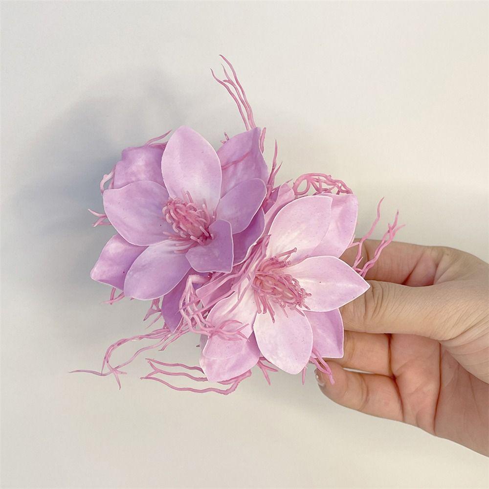 Fairy Flowers Hair Clips Sweet Barrette Hairpiece Hair Decoration Photo Props  for Women Girls