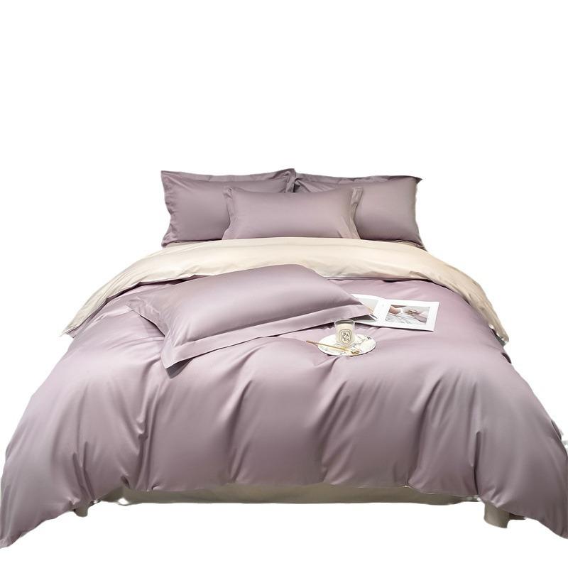 High-end Class A Maternal and Infant Grade Xinjiang Long-staple Cotton 4pcs Set, Pure Cotton Bed Sheet, Cotton Quilt Cover, Bed Hat 3pcs Set