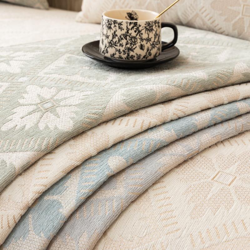 New French Cream Wind Sofa Cushion All Seasons Universal Light Luxury Non-Slip Premium Lace Sofa Cover Cover