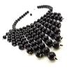 [J6287] - Black 'Comtesse' Designer Necklace