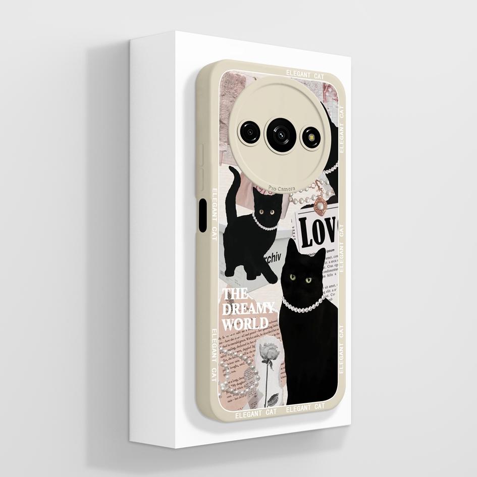 Милый клубничный и медвежий противоударный чехол из жидкого силикона для Redmi A1-A4