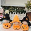 Clothes Only,Halloween Pumpkin 17cm 1st/2nd/3rd Generation Labobo 15cm Plush Doll Clothes,17cm Labubo Halloween Casual Wizard Hat Pumpkin Doll Outfit