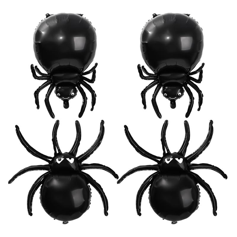 20/1pc Halloween Black Spider Balloons Large Foil Balloon Kids Inflatable Toys Horror Spider Halloween Props Party Decoration