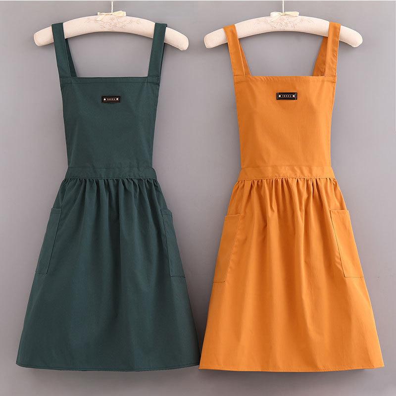 Мягкий хлопковый кухонный фартук с крестообразной спинкой для приготовления пищи, общественного питания, коммерческого ресторана, размер может быть настроен