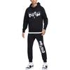 Nike Club Letter Print Fleece Lined Hooded Fashion Sweatshirt Men's Black FZ1039-010