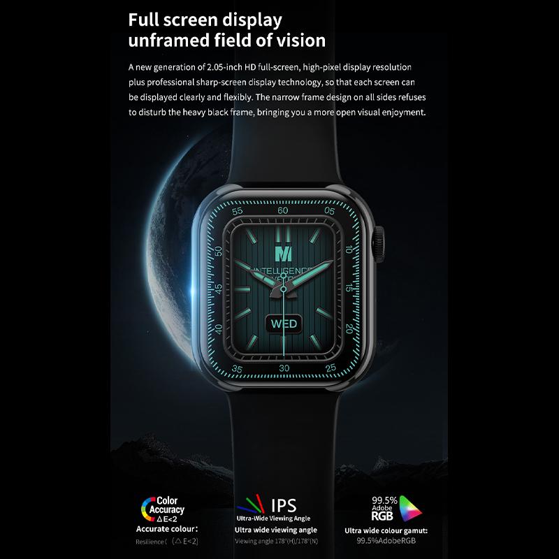 Смарт-часы для женщин Ultra Series 9, умные часы с NFC для мужчин, BT Call, водонепроницаемая, с беспроводной зарядкой, 2,05-дюймовый экран для часов 9