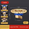 All-Copper Floor Drain Core Anti-Odor Device Bathroom Drain Pipe Filter Universal Sealing Cover Anti-Odor Gadget