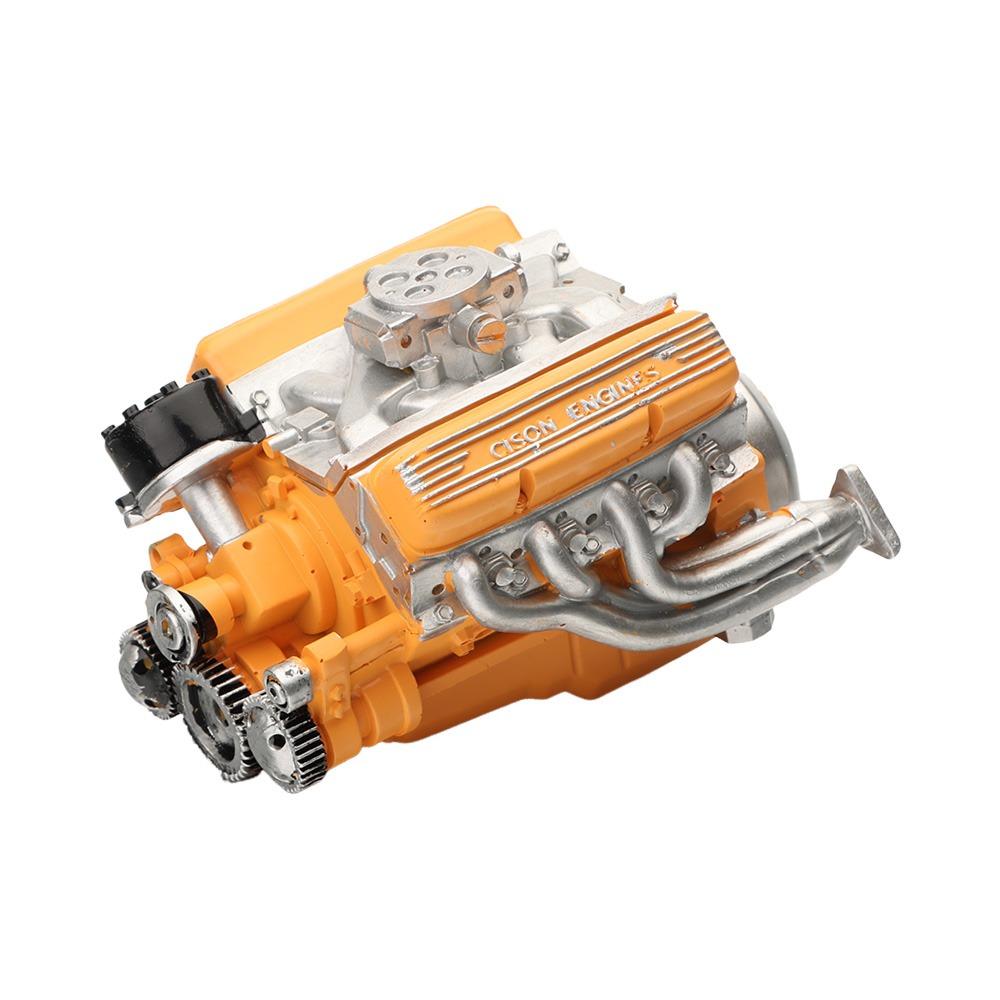 New Simulation V8 Model Engine Kit Resin Crafts Car Engine Model Ornaments DIY Small-Block Engine Model for Adults Gift